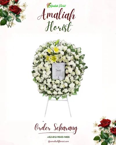 Krans Bunga Duka Cita di Semabung Baru